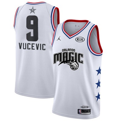 Orlando Magic #9 Nikola Vucevic White NBA Jordan Swingman 2019 All-Star Game Jersey Men's